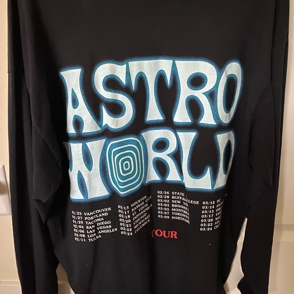 Travis Scott Astro World long sleeve. Size large - Picture 3 of 4